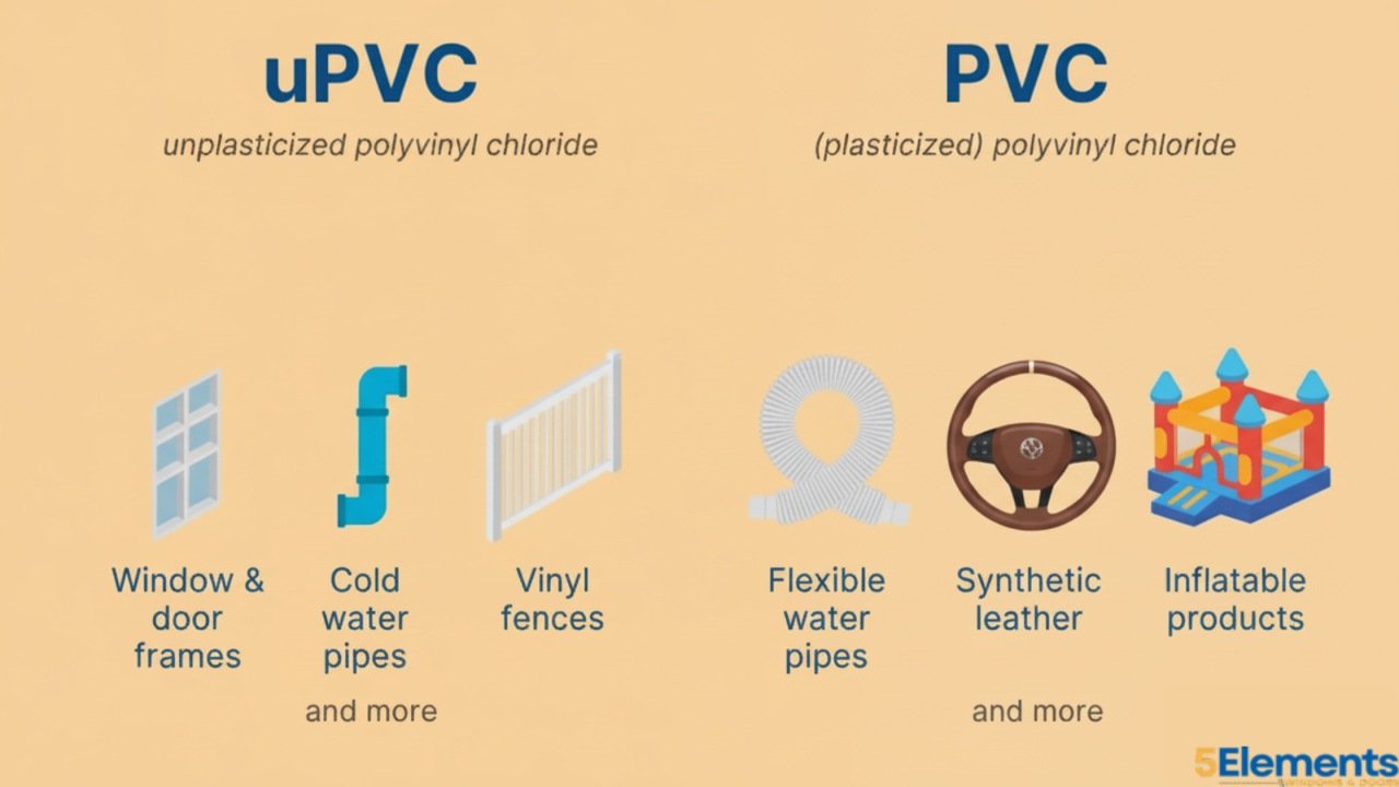 uPVC and PVC