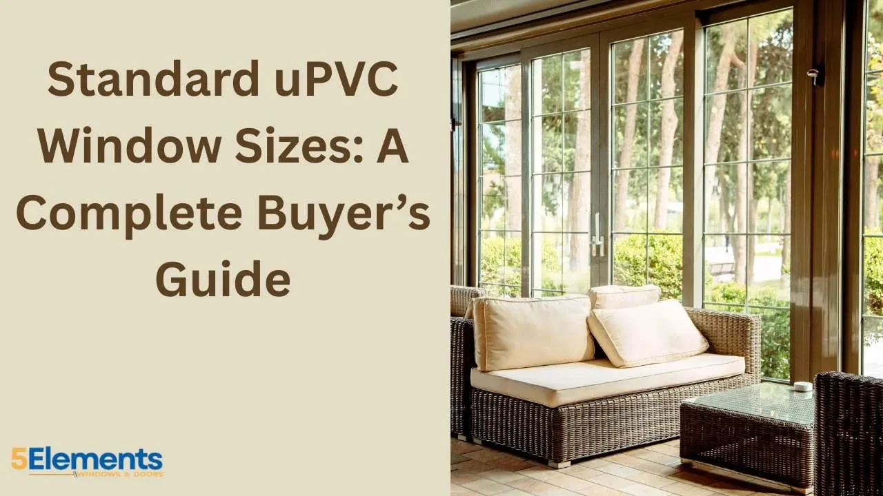 upvc window size