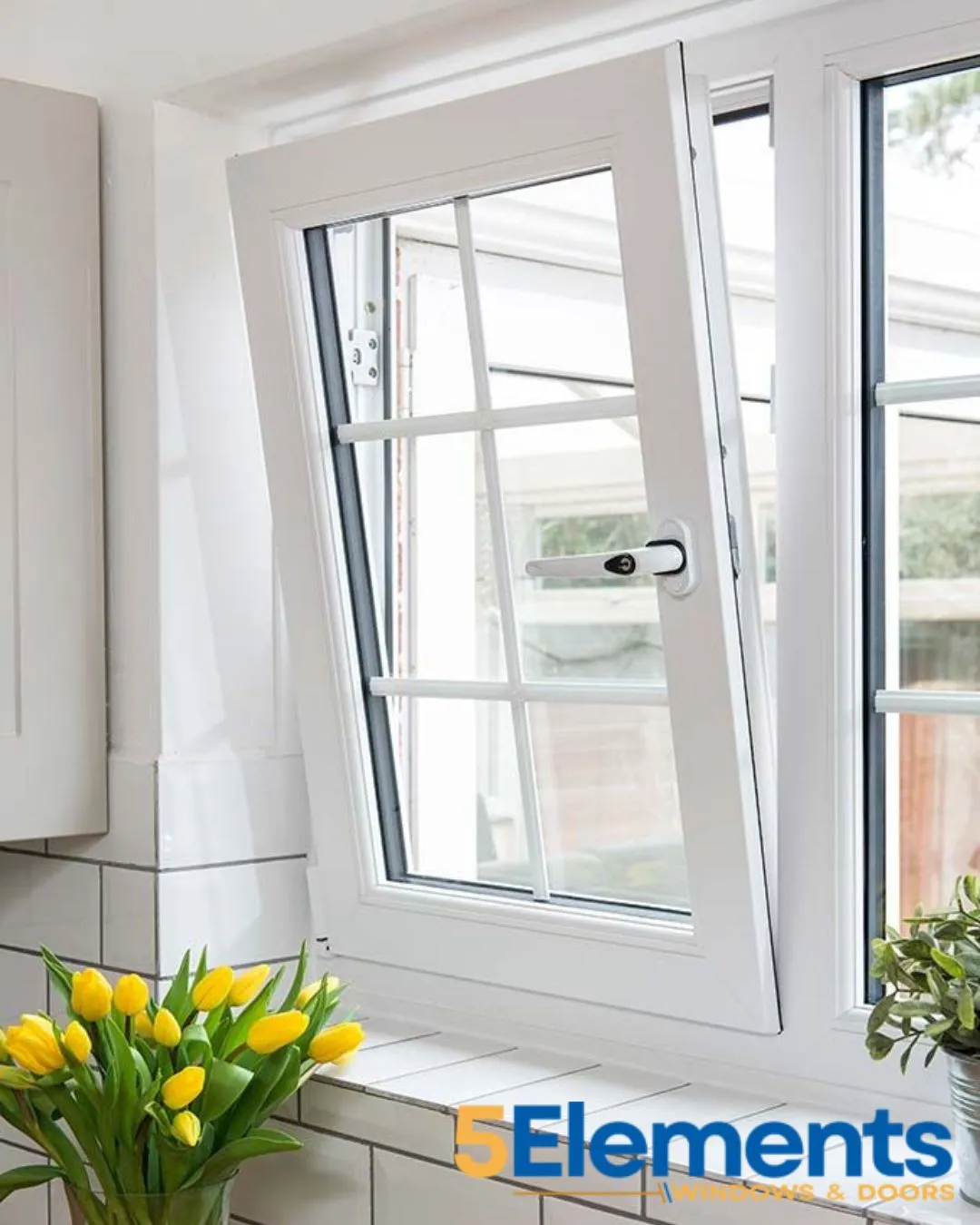 White uPVC windows