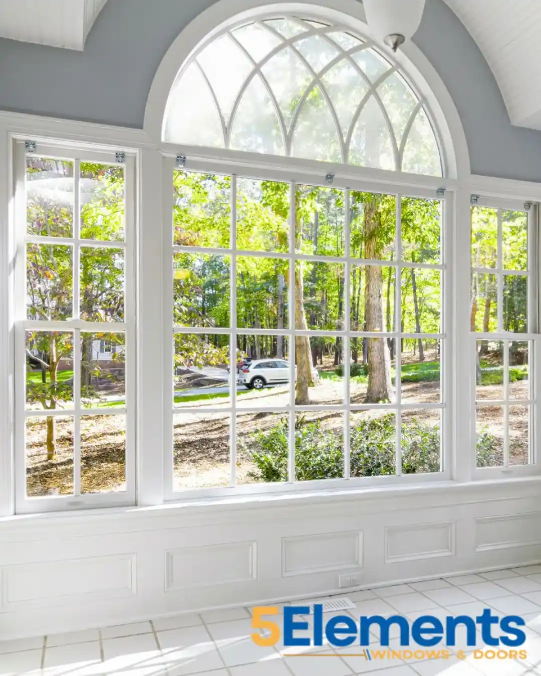 White uPVC windows