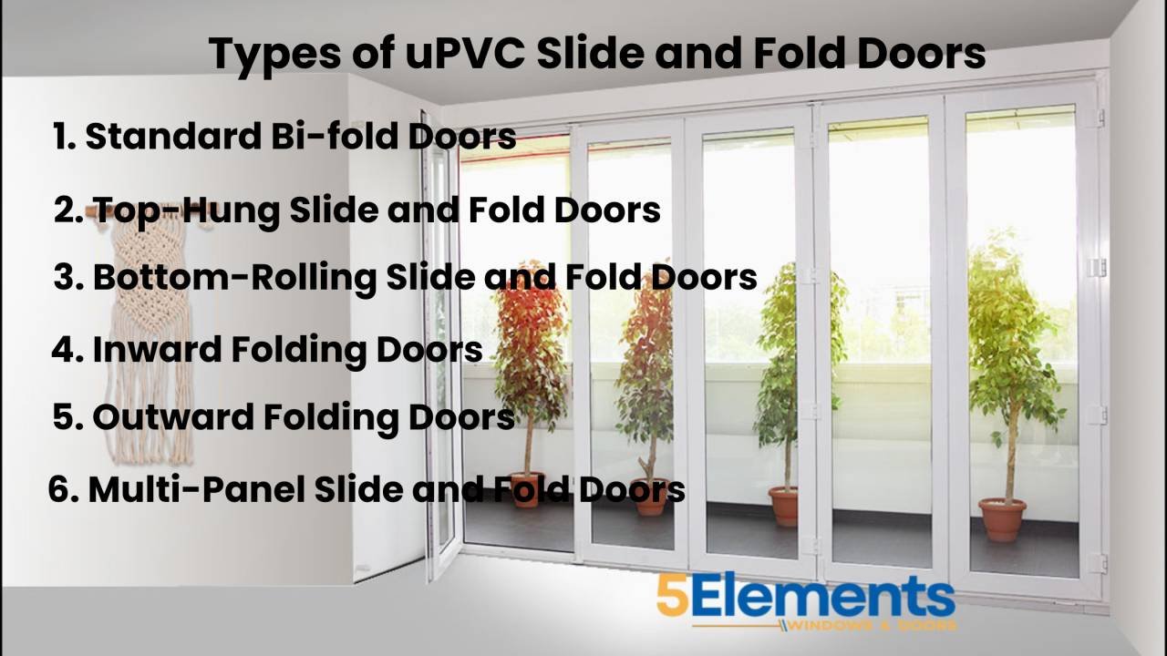 uPVC slide and fold doors

