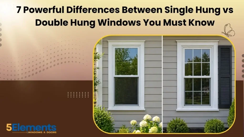 SINGLE HUNG VS DOUBLE HUNG WINDOWS