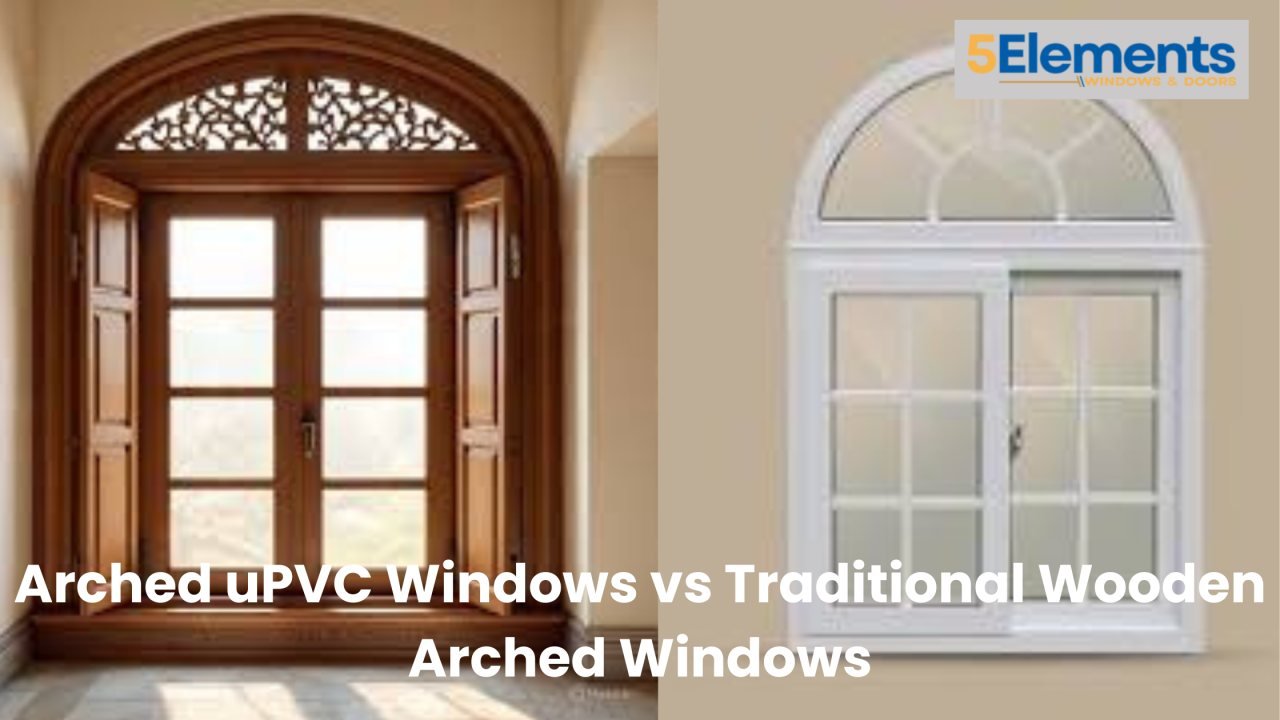 arched uPVC windows
