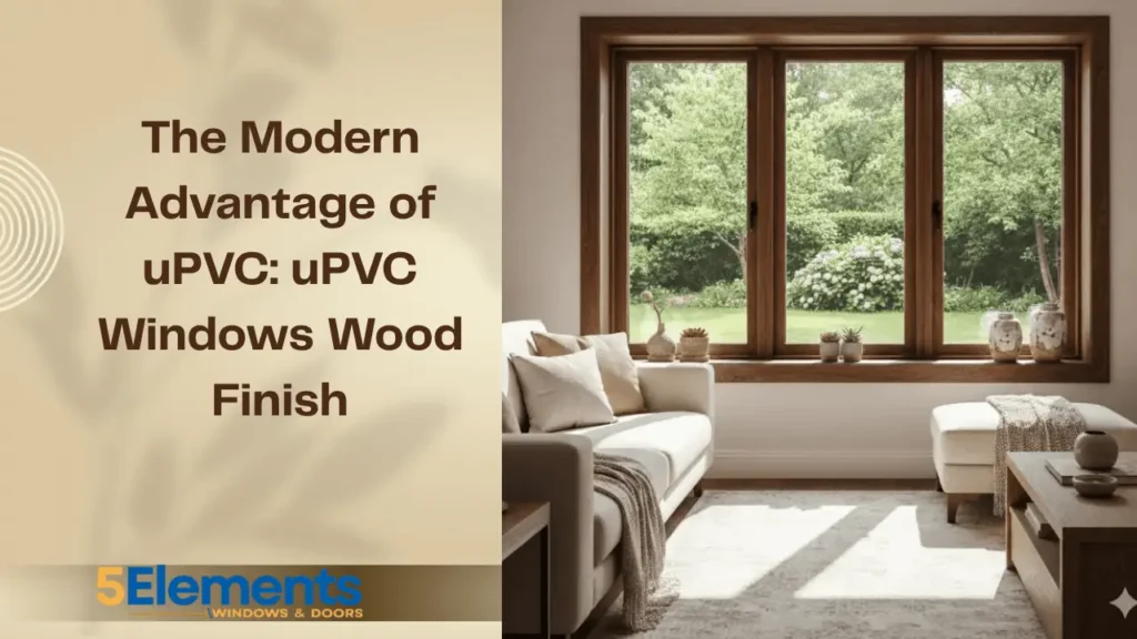 uPVC windows wood finish