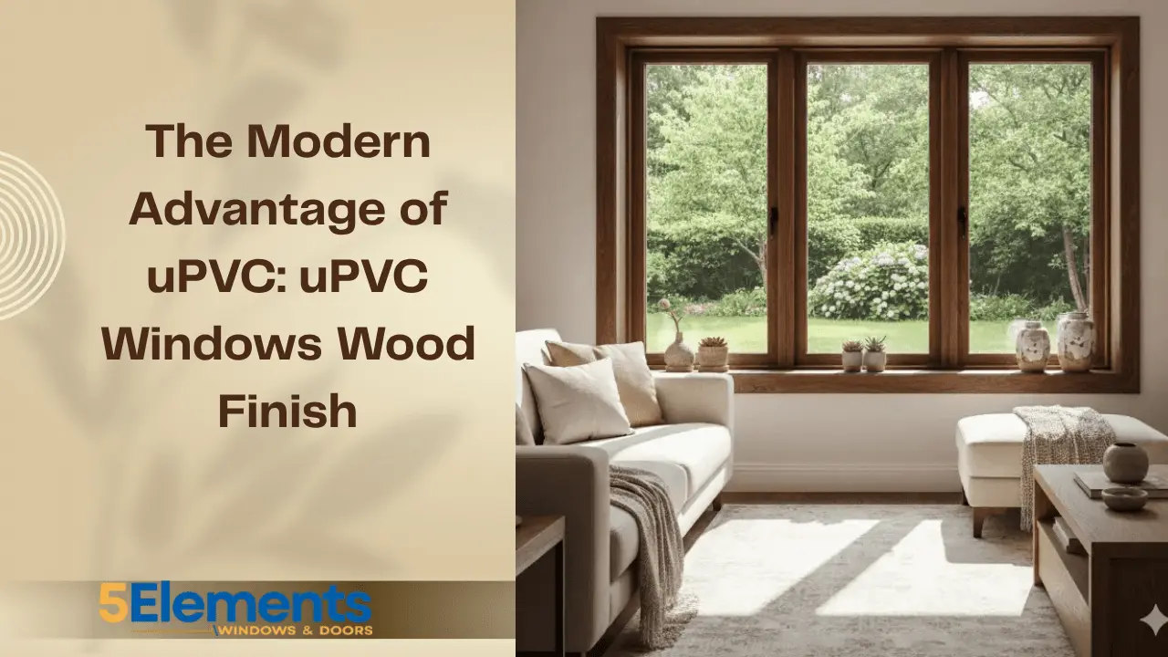uPVC windows wood finish