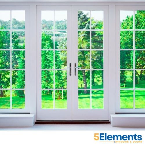 uPVC double door