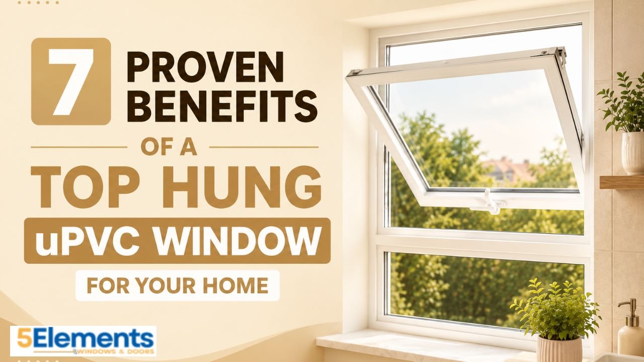 top hung upvc window
