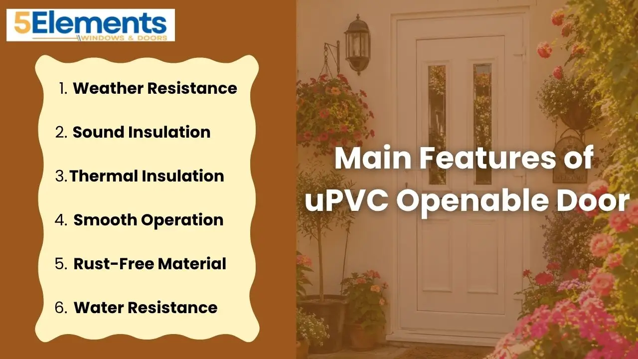 uPVC openable door
