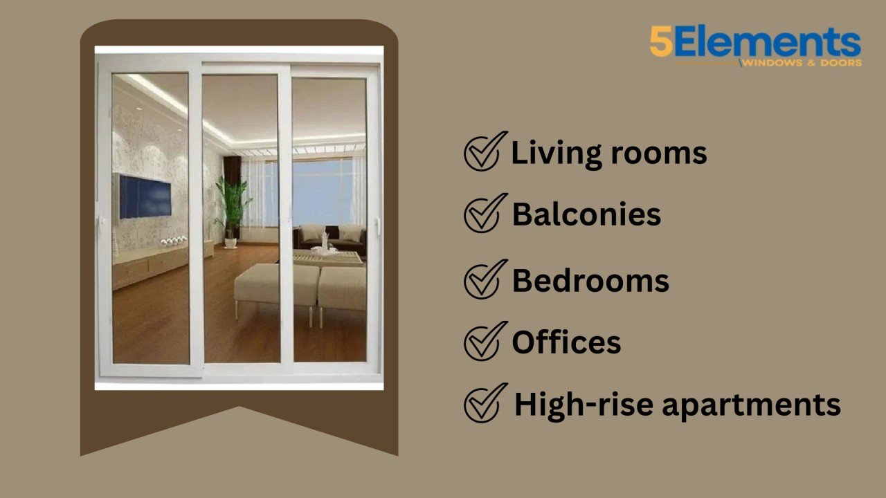 3-Track uPVC Sliding Windows