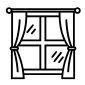 uPVC fixed glass window