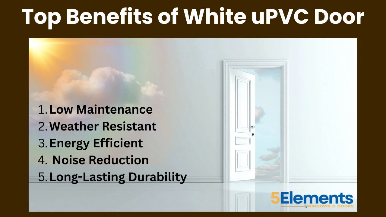 White uPVC Door
