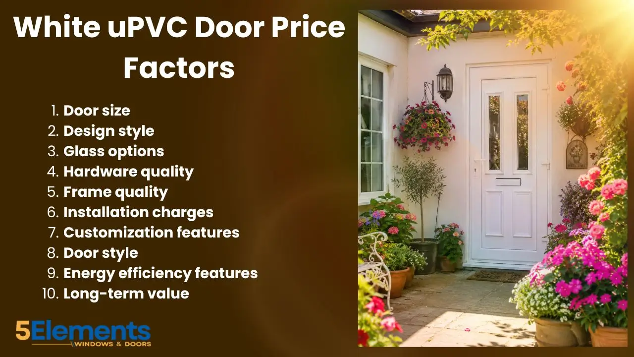 White uPVC Door