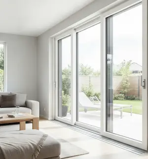 3 track uPVC sliding doors